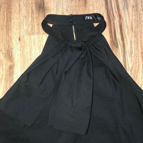 NEW!! Zara Poplin Top with Bow - Picture 8 of 11